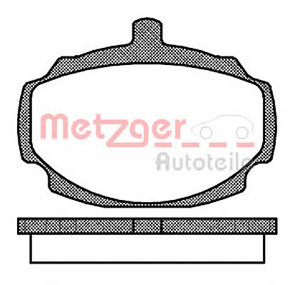 Metzger 1170700 Гальмівні колодки, комплект 1170700: Купити в Україні - Добра ціна на EXIST.UA!