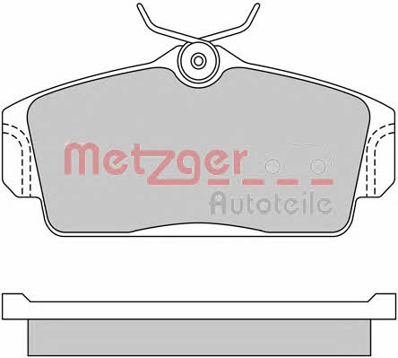 Metzger 1170125 Гальмівні колодки, комплект 1170125: Купити в Україні - Добра ціна на EXIST.UA!