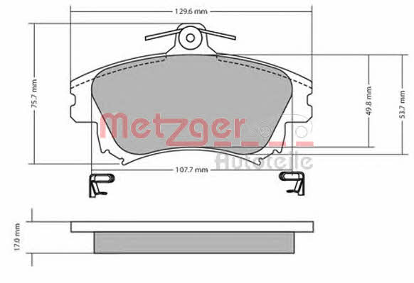 Metzger 1170032 Гальмівні колодки, комплект 1170032: Купити в Україні - Добра ціна на EXIST.UA!