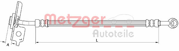 4111055 Metzger Тормозной шланг