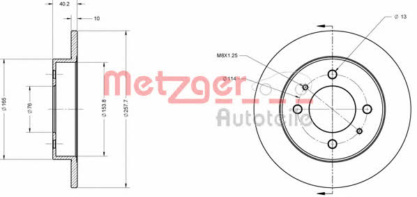 Купити Metzger 6110165 за низькою ціною в Україні!