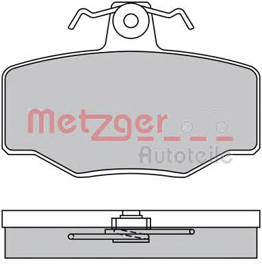 Metzger 1170076 Гальмівні колодки, комплект 1170076: Приваблива ціна - Купити в Україні на EXIST.UA!