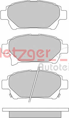 Metzger 1170586 Гальмівні колодки, комплект 1170586: Купити в Україні - Добра ціна на EXIST.UA!