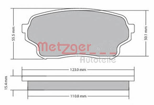 Metzger 1170669 Гальмівні колодки, комплект 1170669: Купити в Україні - Добра ціна на EXIST.UA!