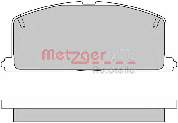 Metzger 1170327 Гальмівні колодки, комплект 1170327: Купити в Україні - Добра ціна на EXIST.UA!