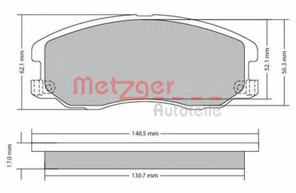 Metzger 1170358 Гальмівні колодки, комплект 1170358: Купити в Україні - Добра ціна на EXIST.UA!