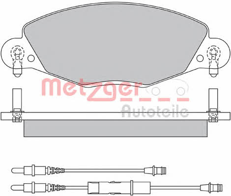 Metzger 1170437 Гальмівні колодки, комплект 1170437: Купити в Україні - Добра ціна на EXIST.UA!