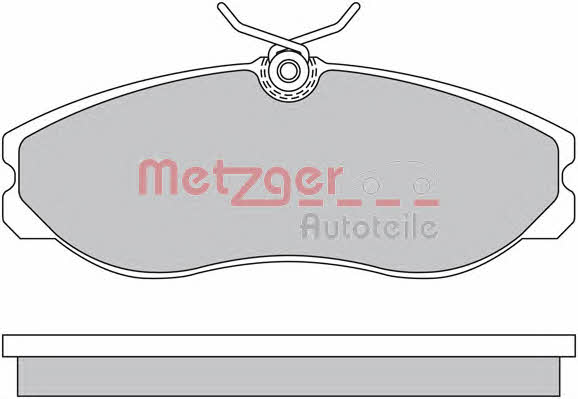 Metzger 1170451 Гальмівні колодки, комплект 1170451: Приваблива ціна - Купити в Україні на EXIST.UA!