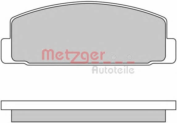 Metzger 1170206 Гальмівні колодки, комплект 1170206: Купити в Україні - Добра ціна на EXIST.UA!
