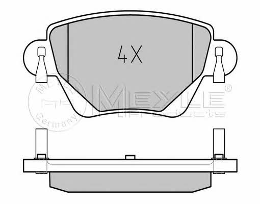 Meyle 025 235 5717 Гальмівні колодки, комплект 0252355717: Купити в Україні - Добра ціна на EXIST.UA!