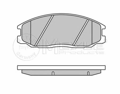 Тормозные колодки дисковые, комплект Meyle 025 235 6916/W