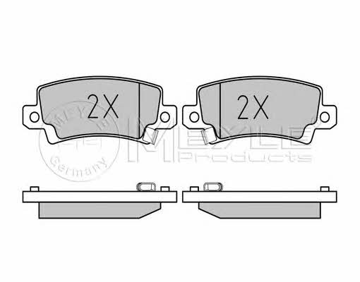 Meyle 025 238 1616/W Гальмівні колодки, комплект 0252381616W: Купити в Україні - Добра ціна на EXIST.UA!
