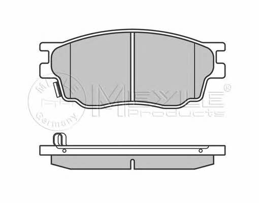 Тормозные колодки дисковые, комплект Meyle 025 242 4616/W