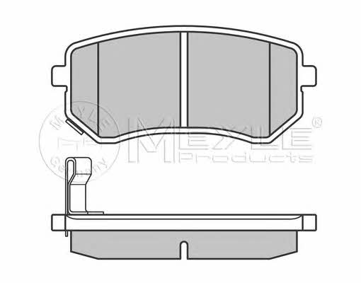 Тормозные колодки дисковые, комплект Meyle 025 242 7614/W