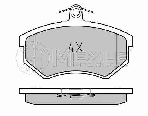 0252066916 Meyle Тормозные колодки дисковые, комплект
