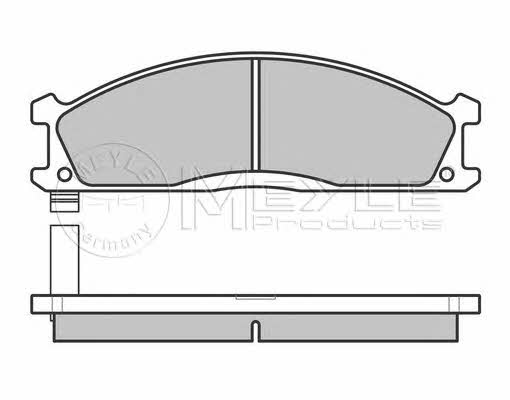 Тормозные колодки дисковые, комплект Meyle 025 213 4717