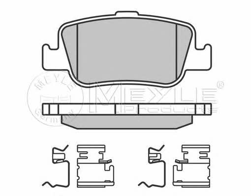 Тормозные колодки дисковые, комплект Meyle 025 246 6415/W