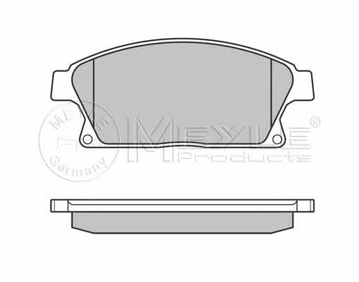 Тормозные колодки дисковые, комплект Meyle 025 250 3418/W