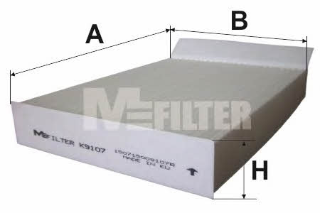 M-Filter K 9107 Фільтр салону K9107: Купити в Україні - Добра ціна на EXIST.UA!