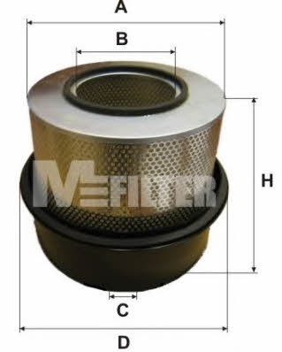 M-Filter A 8000 Повітряний фільтр A8000: Приваблива ціна - Купити в Україні на EXIST.UA!