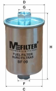 M-Filter BF 09 Фільтр палива BF09: Купити в Україні - Добра ціна на EXIST.UA!
