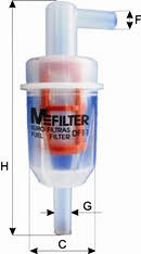 M-Filter DF 11 Фільтр палива DF11: Купити в Україні - Добра ціна на EXIST.UA!