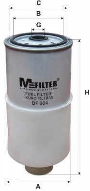 M-Filter DF 304 Фільтр палива DF304: Купити в Україні - Добра ціна на EXIST.UA!
