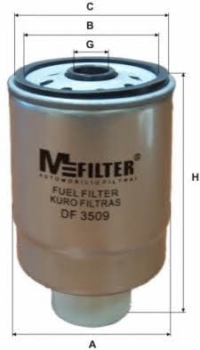 M-Filter DF 3509 Фільтр палива DF3509: Купити в Україні - Добра ціна на EXIST.UA!
