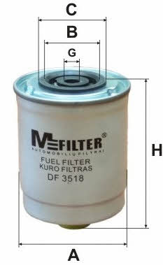 M-Filter DF 3518 Фільтр палива DF3518: Купити в Україні - Добра ціна на EXIST.UA!
