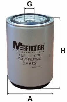 M-Filter DF 683 Фільтр палива DF683: Купити в Україні - Добра ціна на EXIST.UA!