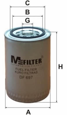 M-Filter DF 697 Фільтр палива DF697: Приваблива ціна - Купити в Україні на EXIST.UA!