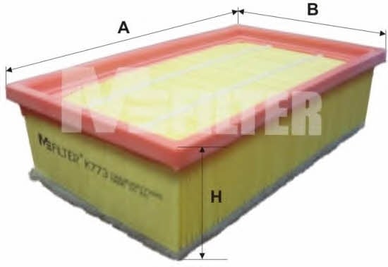 M-Filter K 773 Воздушный фильтр K773: Отличная цена - Купить в Украине на EXIST.UA! K773 M-Filter Воздушный фильтр
