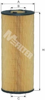M-Filter TE 607 Фільтр масляний TE607: Купити в Україні - Добра ціна на EXIST.UA!