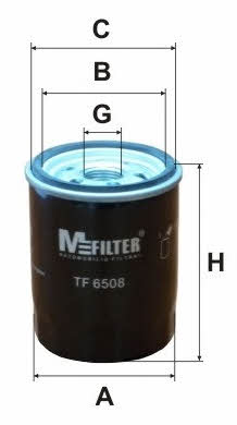 M-Filter TF 6508 Фільтр масляний TF6508: Приваблива ціна - Купити в Україні на EXIST.UA!