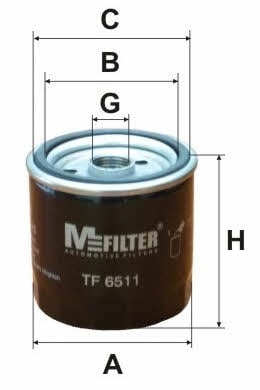 M-Filter TF 6511 Фільтр масляний TF6511: Купити в Україні - Добра ціна на EXIST.UA!