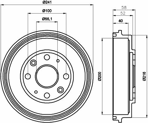 Mintex MBD207 Барабан гальмівний задній MBD207: Купити в Україні - Добра ціна на EXIST.UA!