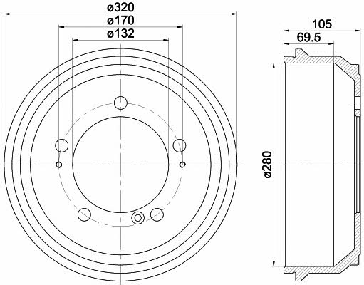 Mintex MBD307 Барабан гальмівний MBD307: Купити в Україні - Добра ціна на EXIST.UA!