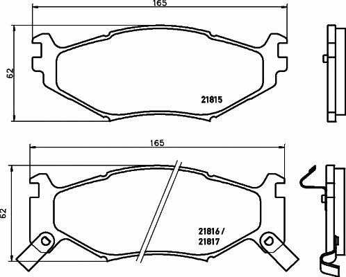 Mintex MDB1718 Гальмівні колодки, комплект MDB1718: Купити в Україні - Добра ціна на EXIST.UA!