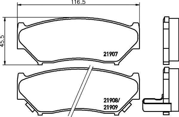 Mintex MDB1690 Гальмівні колодки, комплект MDB1690: Купити в Україні - Добра ціна на EXIST.UA!