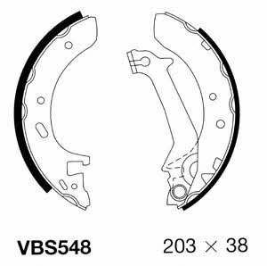 Motorquip VBS548 Колодки гальмівні барабанні, комплект VBS548: Купити в Україні - Добра ціна на EXIST.UA!