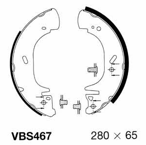 Motorquip VBS467 Колодки гальмівні барабанні, комплект VBS467: Купити в Україні - Добра ціна на EXIST.UA!