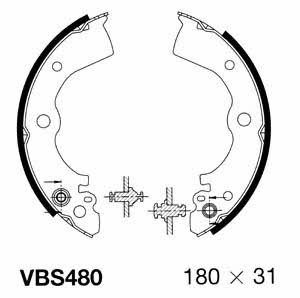 Motorquip VBS480 Колодки гальмівні барабанні, комплект VBS480: Купити в Україні - Добра ціна на EXIST.UA!