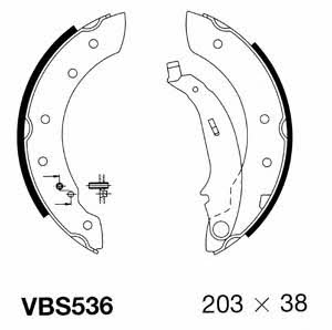 Motorquip VBS536 Колодки гальмівні барабанні, комплект VBS536: Купити в Україні - Добра ціна на EXIST.UA!