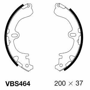Motorquip VBS464 Колодки гальмівні барабанні, комплект VBS464: Купити в Україні - Добра ціна на EXIST.UA!