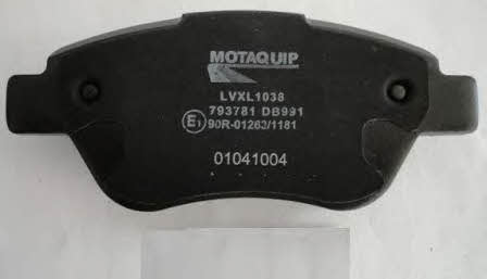 Гальмівні колодки, комплект Motorquip LVXL1038