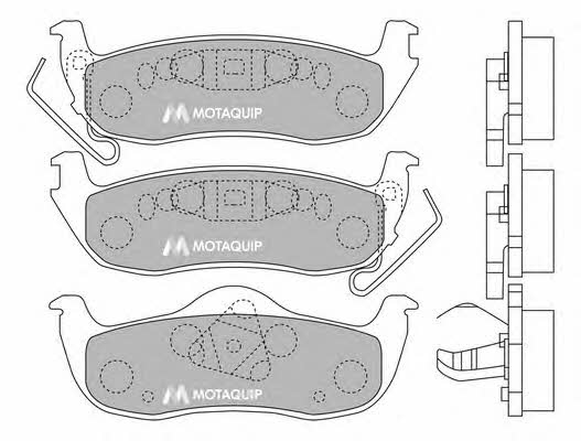 Motorquip LVXL1297 Гальмівні колодки, комплект LVXL1297: Приваблива ціна - Купити в Україні на EXIST.UA!