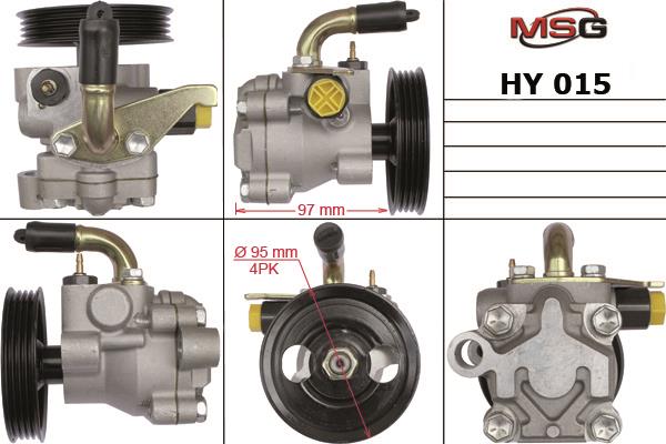 MSG HY015 Насос гідропідсилювача керма HY015: Купити в Україні - Добра ціна на EXIST.UA!