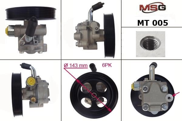 MSG MT005 Насос гідропідсилювача керма MT005: Приваблива ціна - Купити в Україні на EXIST.UA!