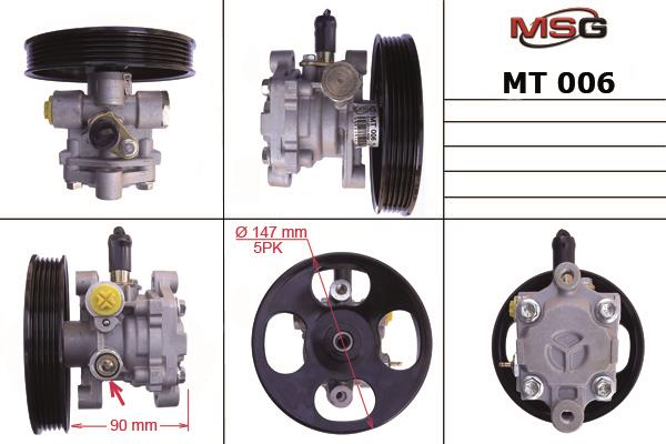 MSG MT006 Насос гідропідсилювача керма MT006: Приваблива ціна - Купити в Україні на EXIST.UA!