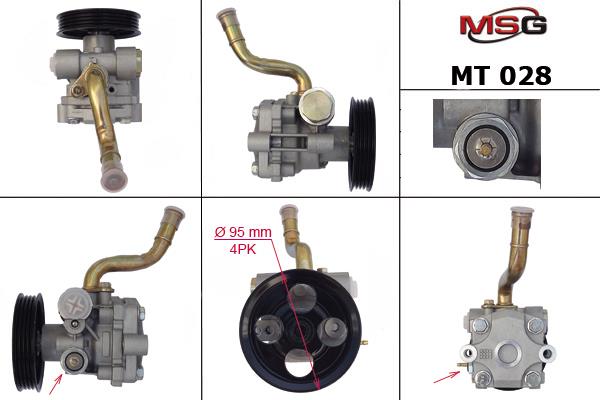 MSG MT028 Насос гідропідсилювача керма MT028: Купити в Україні - Добра ціна на EXIST.UA!